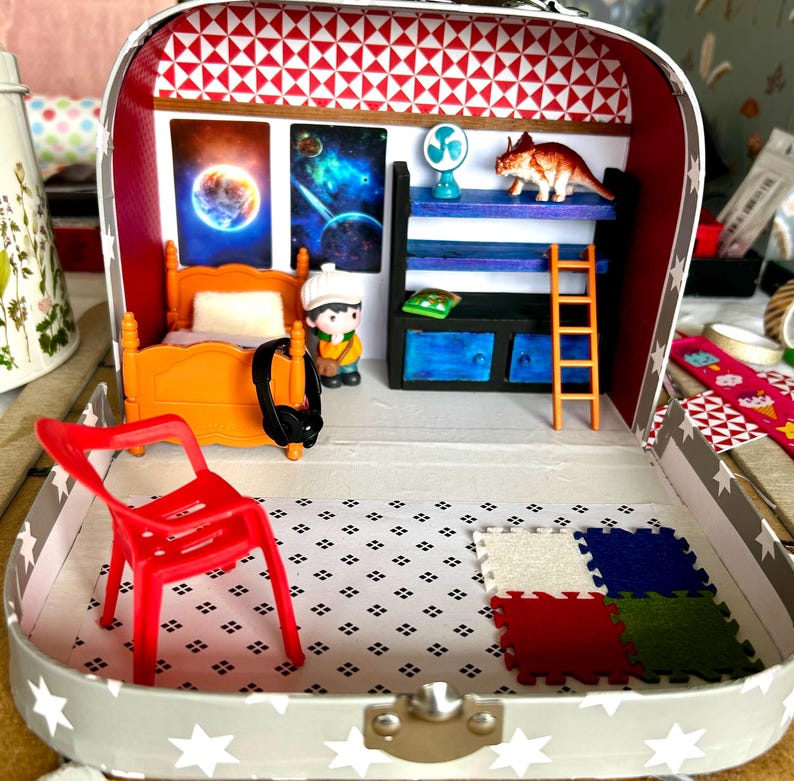 boys Bedroom Suitcase Dollhouse — photo 2