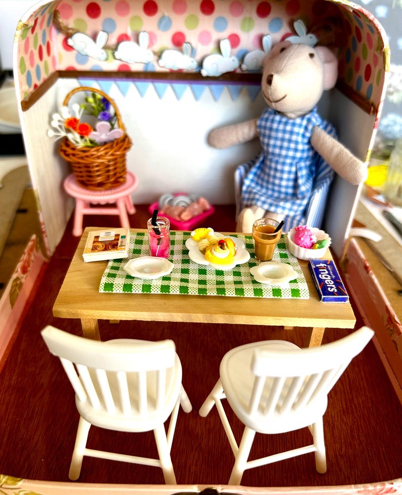 Easter Maileg Mouse Scene in a Suitcase or a Fairy — photo 2