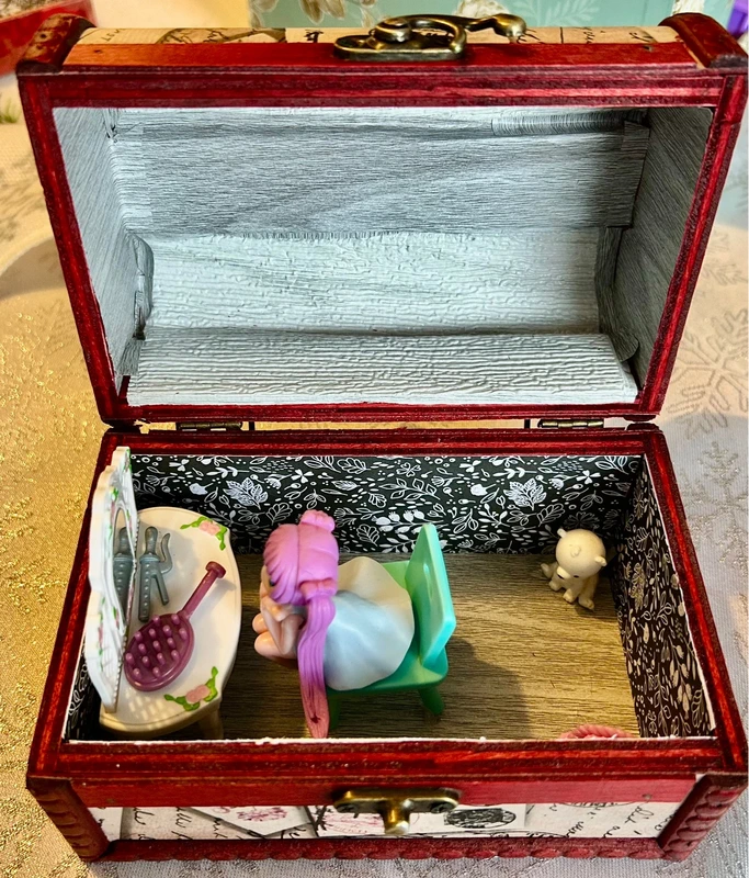 Fairy beauty Scene in a suitcase