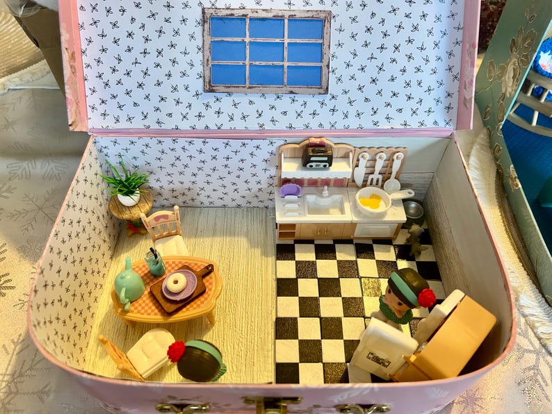 Kitchen Scene in a Suitcase